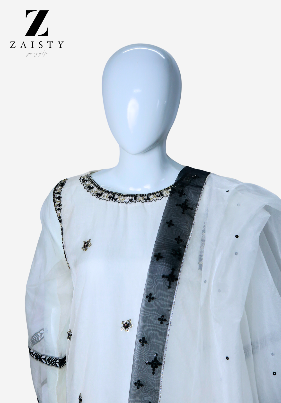 Fiona White Organza Suit